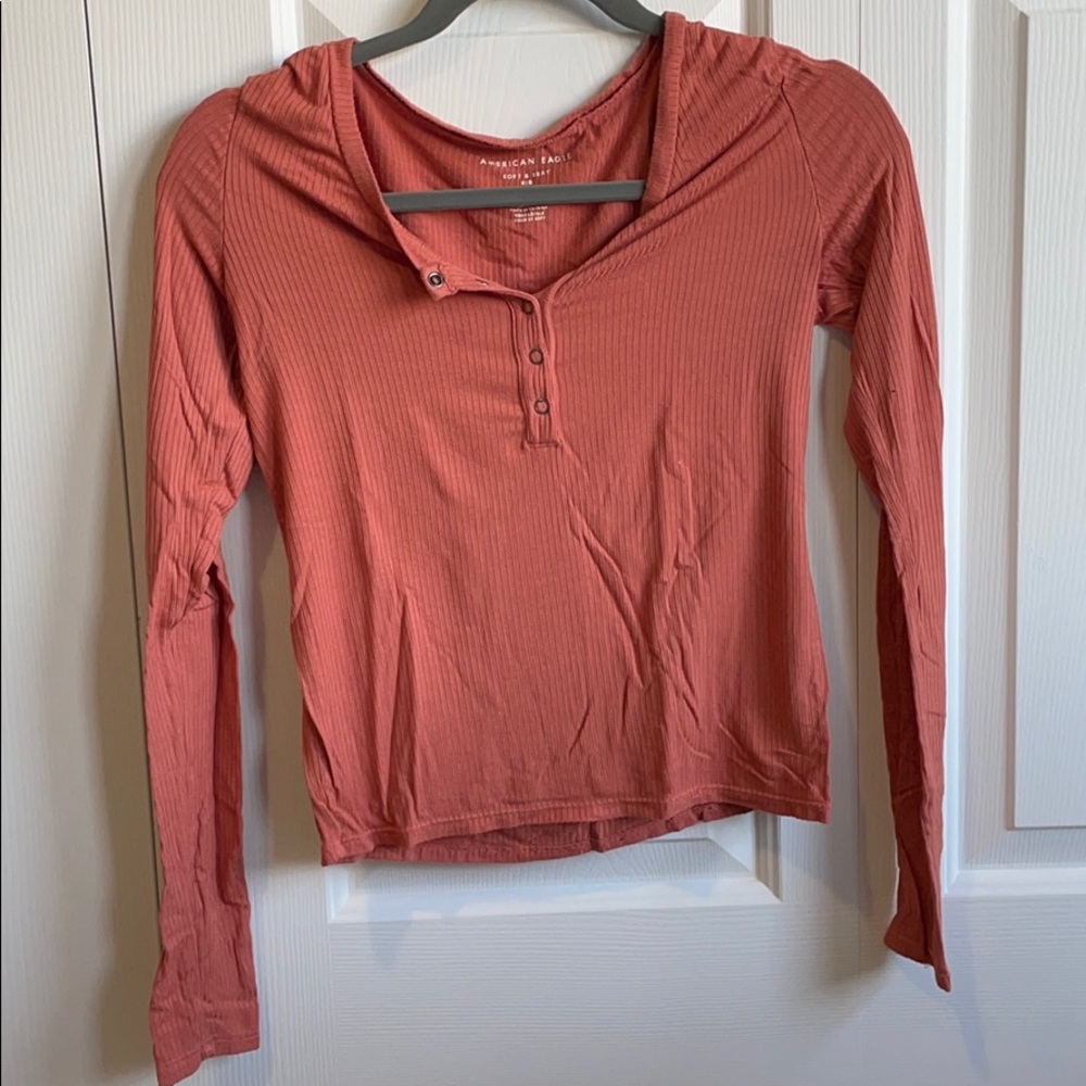 American Eagle Orange Longsleeve Top